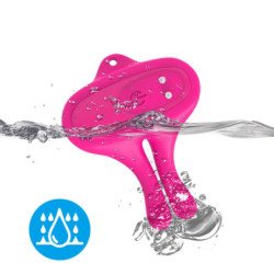 ARMONY - PINZAS MAGNÉTICAS VIBRATORIAS PARA PEZONES CON FORMA DE CONEJO, COLOR ROSA