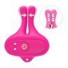 ARMONY - PINZAS MAGNÉTICAS VIBRATORIAS PARA PEZONES CON FORMA DE CONEJO, COLOR ROSA
