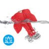 ARMONY - MAGNETIC NIPPLE CLAMPS WITH VIBRATION BUTTERFLY SHAPE RED