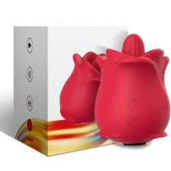 ARMONY - VIBRADOR DE CLÍTORIS ROJO CON 10 MODOS DE ESPECIALIZACIÓN LAMIDAS