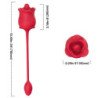 ARMONY - ESTIMULADOR Y VIBRADOR DE SUCCIÓN 2 EN 1 ROSA CON 10 MODOS Y COLA ROJA