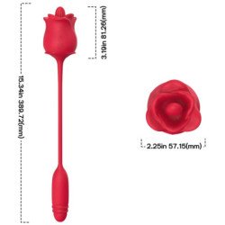 ARMONY - 3 EN 1 ROSA, ESTIMULADOR, SUCCIÓN Y MOVIMIENTO DE ARRIBA Y ABAJO CON COLA ROJA