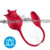 ARMONY - VIBRADOR ESTIMULADOR DE CLÍTORIS ROSA CON COLA, 10 MODOS, ROJO