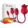 ARMONY - VIBRADOR ESTIMULADOR DE CLÍTORIS ROSA CON COLA, 10 MODOS, ROJO