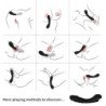 ARMONY - DILDO VIBRADOR DE SILICONA NEGRA PARA EL PUNTO G