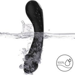ARMONY - DILDO VIBRADOR DE SILICONA NEGRA PARA EL PUNTO G