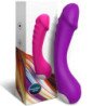 ARMONY - DILDO VIBRADOR DE SILICONA PARA EL PUNTO G, COLOR MORADO