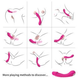 ARMONY - DILDO VIBRADOR DE SILICONA PARA EL PUNTO G, FUCSIA