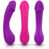 ARMONY - DILDO VIBRADOR DE SILICONA PARA EL PUNTO G, FUCSIA