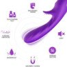 ARMONY - VIBRADOR ROMÁNTICO CON ESTIMULADOR MORADO