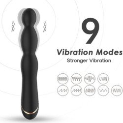 ARMONY - VIBRADOR BAMBU AJUSTABLE NEGRO