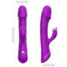 ARMONY - DILDO VIBRADOR CON FORMA DE CONEJO DE SILICONA MORADA