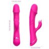 ARMONY - DILDO VIBRADOR CON FORMA DE CONEJO DE SILICONA FUCSIA