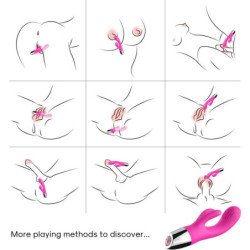 ARMONÍA - VIBRADOR CONEJO FUCSIA