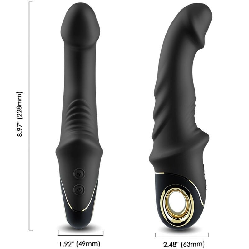 ARMONY - DILDO VIBRADOR ROTATORIO JOYBLADE NEGRO