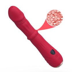 ARMONY - VIBRADOR DILDO ESTIMULADOR TERMOAJUSTABLE ROJO