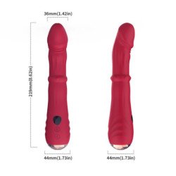 ARMONY - VIBRADOR DILDO ESTIMULADOR TERMOAJUSTABLE ROJO