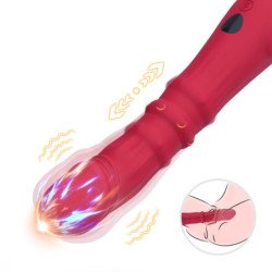 ARMONY - VIBRADOR DILDO ESTIMULADOR TERMOAJUSTABLE ROJO
