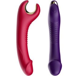 ARMONY - VIBRADOR Y ROTADOR PRINCE DILDO ROJO