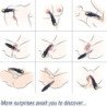 ARMONY - VIBRADOR DE DOBLE CABEZAL SOMBRA AZUL PARA JUGUETES