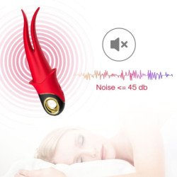 ARMONY - VIBRADOR DE DOBLE CABEZAL SOMBRA ROJO PROVOCADOR