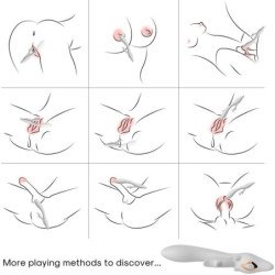 ARMONY - VIBRADOR ALCE CONEJO CURVO ROJO