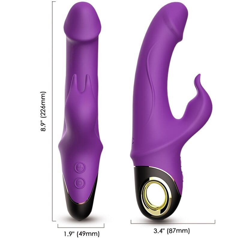 ARMONY - METEROR DILDO VIBRADOR CONEJO MORADO