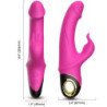 ARMONÍA - METEROR DILDO VIBRADOR ROTADOR DE CONEJO FUCSIA