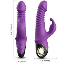 ARMONY - VIBRADOR DILDO ZING CONEJO MORADO