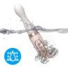 ARMONY - VIBRADOR ROTADOR Y MÁQUINA TELESCÓPICA AUTOMÁTICA AMARILLA