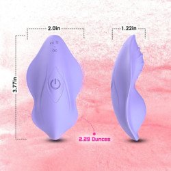 ARMONY - BRAGUITAS VIBRADORAS WHISPER CON CONTROL REMOTO, COLOR MORADO
