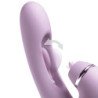 FANTASÍA PARA ELLA - G-TOUCH PULSE PRO VIBRADOR DE PUNTO G Y CLÍTORIS CON FORMA DE CONEJO MORADO