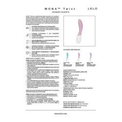 LELO - VIBRADOR DE PUNTO G RECARGABLE CONTROLADO POR APP MONA TWIST LAVANDA