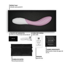 LELO - VIBRADOR DE PUNTO G RECARGABLE CONTROLADO POR APP MONA TWIST LAVANDA