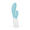 LELO - VIBRADOR DOBLE INA TWIST CONEJO PARA PUNTO G Y CLÍTORIS AZUL
