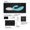 LELO - VIBRADOR DOBLE INA TWIST CONEJO PARA PUNTO G Y CLÍTORIS AZUL