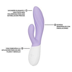 LELO - INA TWIST DOUBLE VIBRATOR RABBIT FOR G-SPOT AND CLITORIS LAVENDER