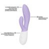LELO - VIBRADOR DOBLE INA TWIST CONEJO PARA EL PUNTO G Y EL CLÍTORIS LAVANDA