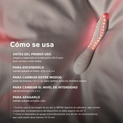 LELO - MONA SPECTRA MASAJEADOR ÍNTIMO DE LUZ ROJA RECARGABLE CONTROLADO POR APP