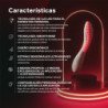 LELO - MONA SPECTRA MASAJEADOR ÍNTIMO DE LUZ ROJA RECARGABLE CONTROLADO POR APP