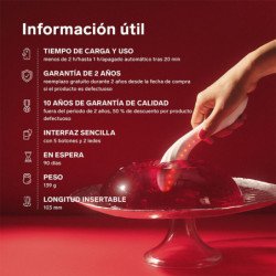 LELO - MONA SPECTRA MASAJEADOR ÍNTIMO DE LUZ ROJA RECARGABLE CONTROLADO POR APP