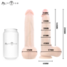 MR INTENSE - BRUCE M DILDO DE SILICONA CON TESTÍCULOS 20 CM -Ø- 4,5 CM