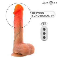 MR INTENSE - VIBRADOR DILDO LOGAN DE SILICONA CON EFECTO DE CALOR Y CONTROL REMOTO 20 CM -Ø- 4,1 CM