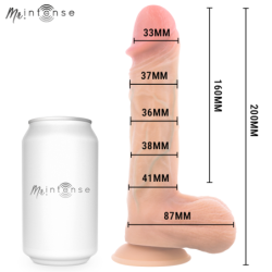 MR INTENSE - VIBRADOR DILDO LOGAN DE SILICONA CON EFECTO DE CALOR Y CONTROL REMOTO 20 CM -Ø- 4,1 CM