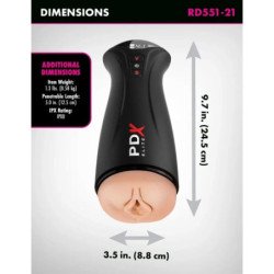 PDX ELITE - FAP-GASM - MASTURBADOR DE SUCCIÓN Y VIBRACIÓN INTERMITENTE