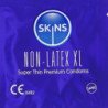 SKINS - PRESERVATIVOS SIN LÁTEX, PAQUETE XL DE 4