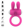 INTENSE - ANILLO VIBRATORIO PARA PENE HOPPS CON ESTIMULACIÓN CLITORAL ROSA