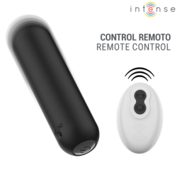 INTENSE - JUDY BALA VIBRADORA RECARGABLE CON CONTROL REMOTO NEGRA