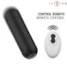INTENSE - JUDY BALA VIBRADORA RECARGABLE CON CONTROL REMOTO NEGRA