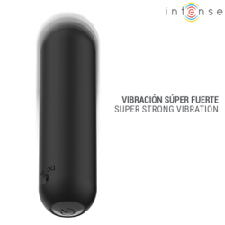 INTENSE - JUDY BALA VIBRADORA RECARGABLE CON CONTROL REMOTO NEGRA